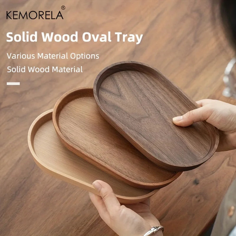 ovale houten tray