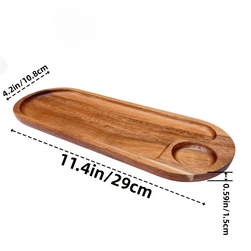 houten snack tray