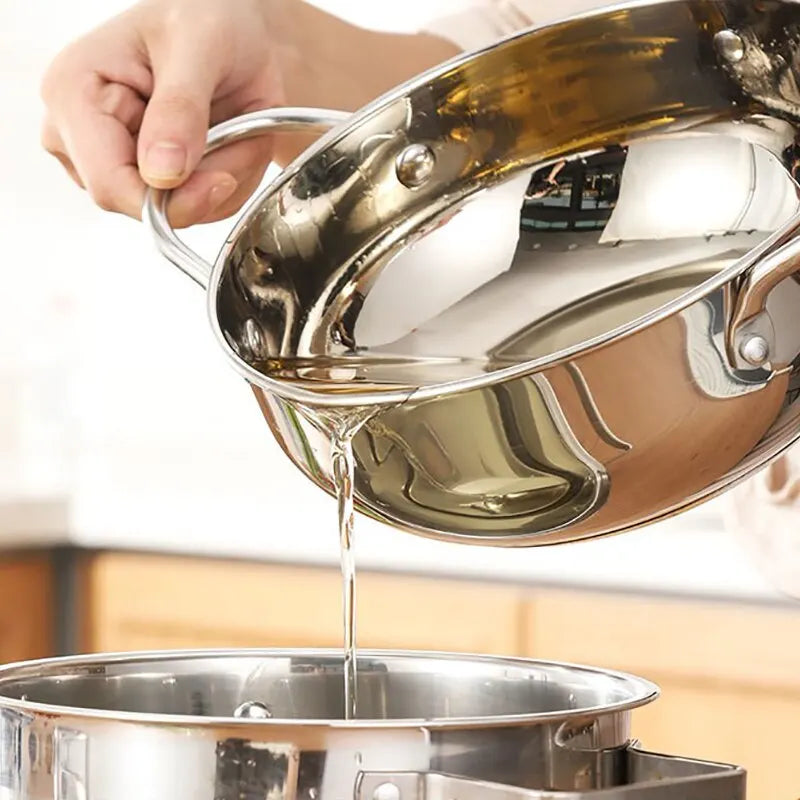 stainless steel frituur pan