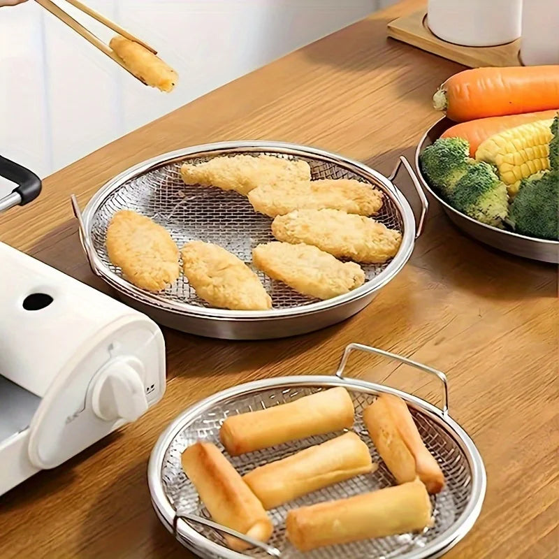 stainless steel frituur vergiet