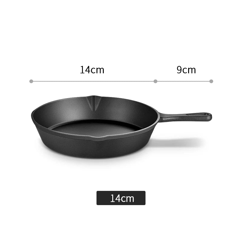 14/16/20cm Gietijzeren pan non-stick