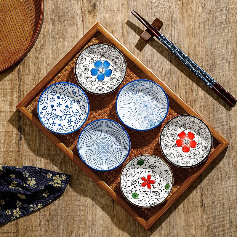 6 stuks japanse saus of serveer schaaltjes