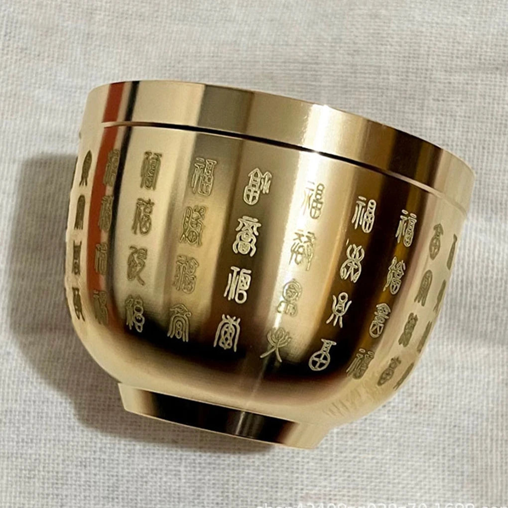 Gold Feng Shui 100 blessing kommetje klein