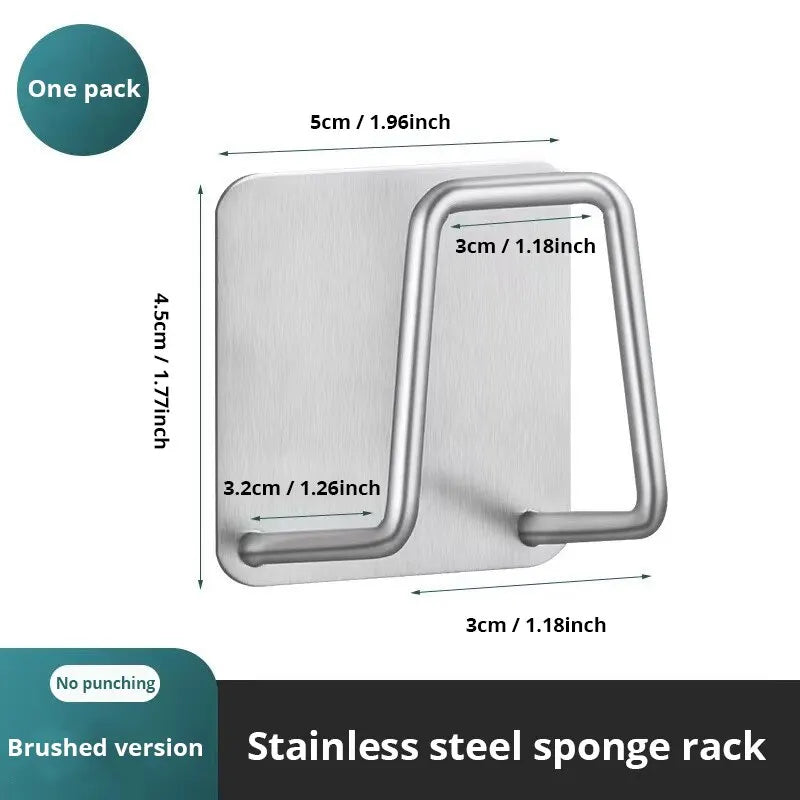 stainless steel sponsje houder