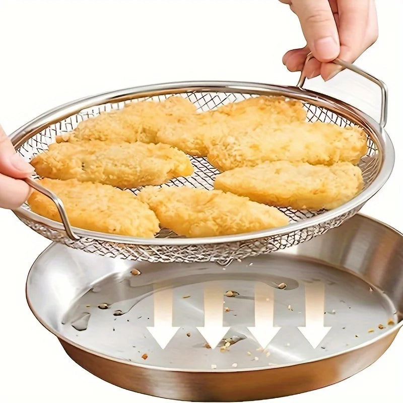 stainless steel frituur vergiet