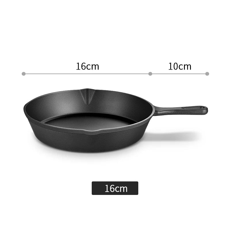14/16/20cm Gietijzeren pan non-stick