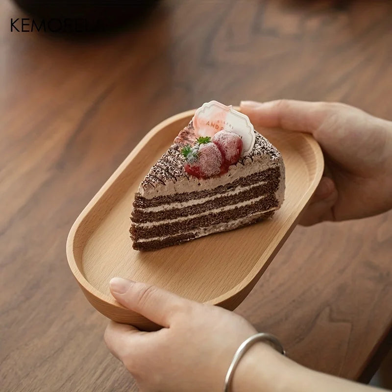 ovale houten tray