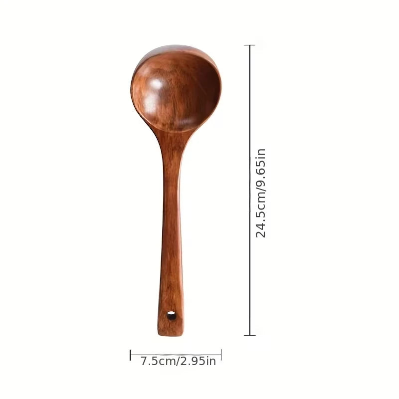 houten soep opscheplepel