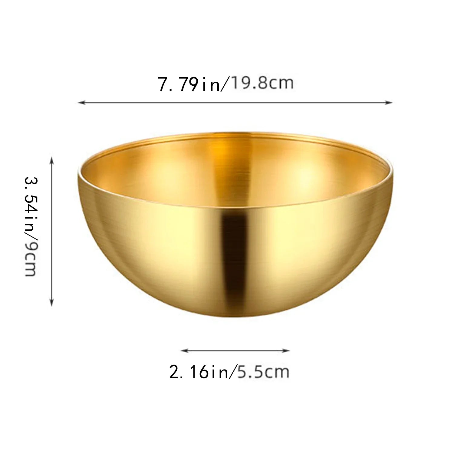 grote stainless steel gouden schaal