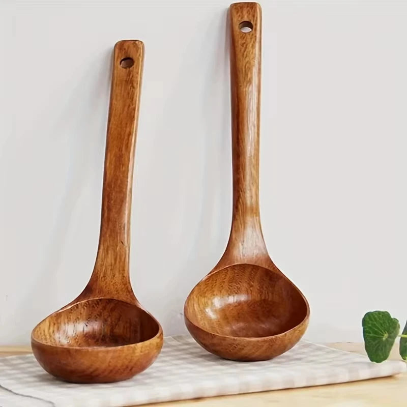 houten soep opscheplepel