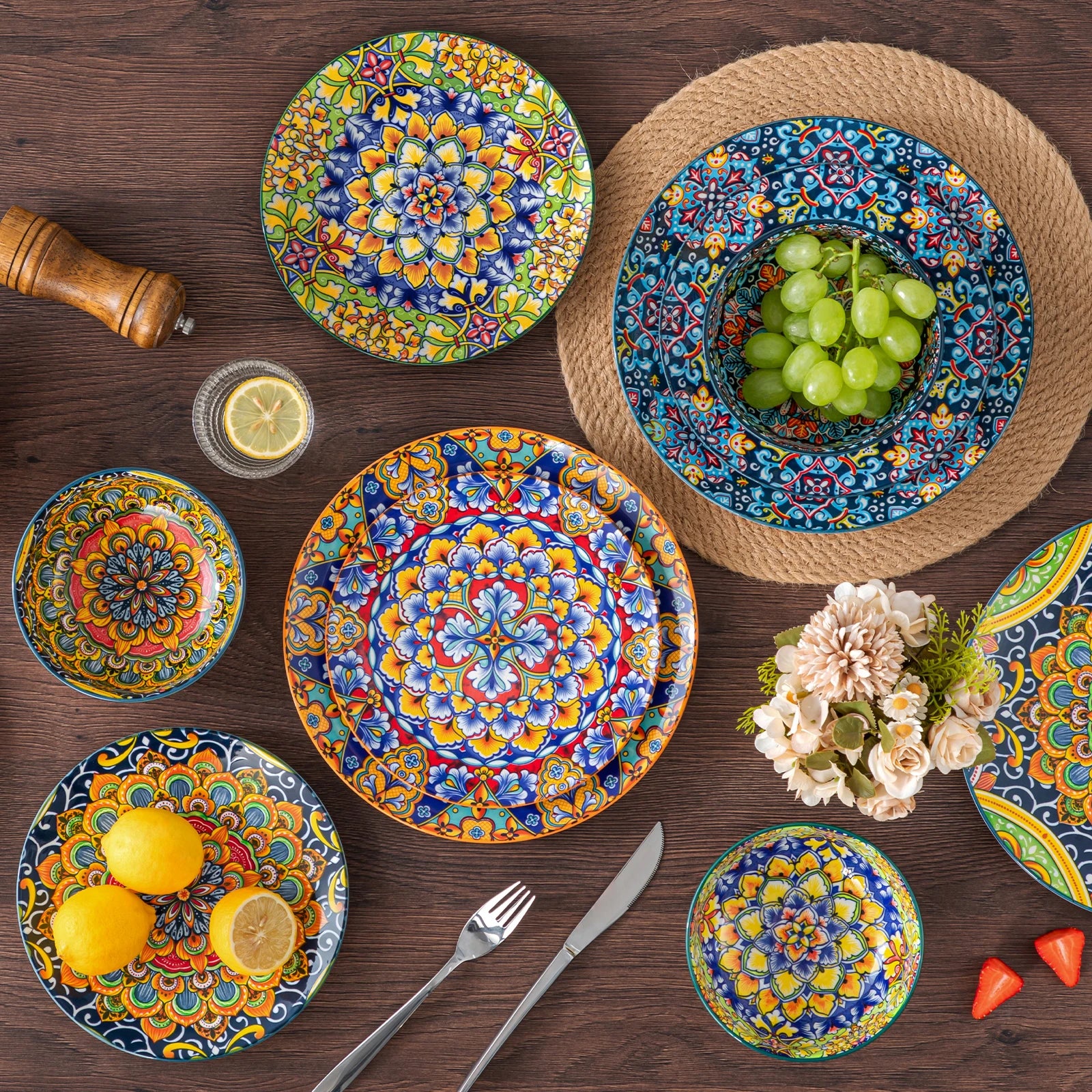 12 stuks servies set.