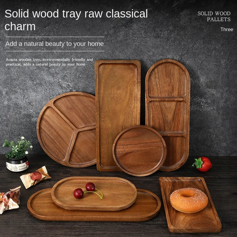 houten snack tray