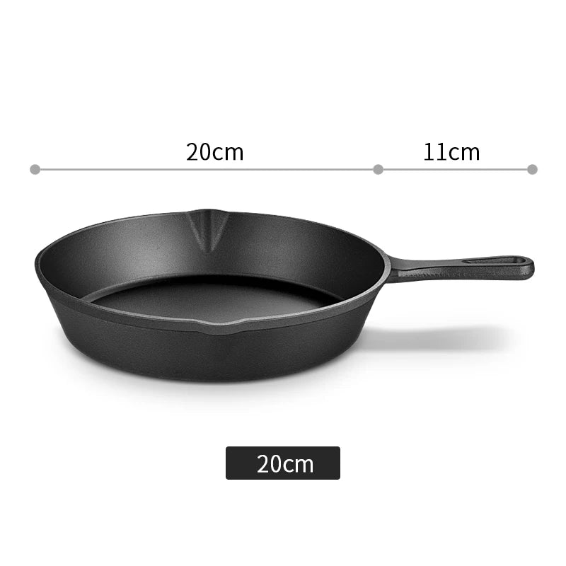 14/16/20cm Gietijzeren pan non-stick