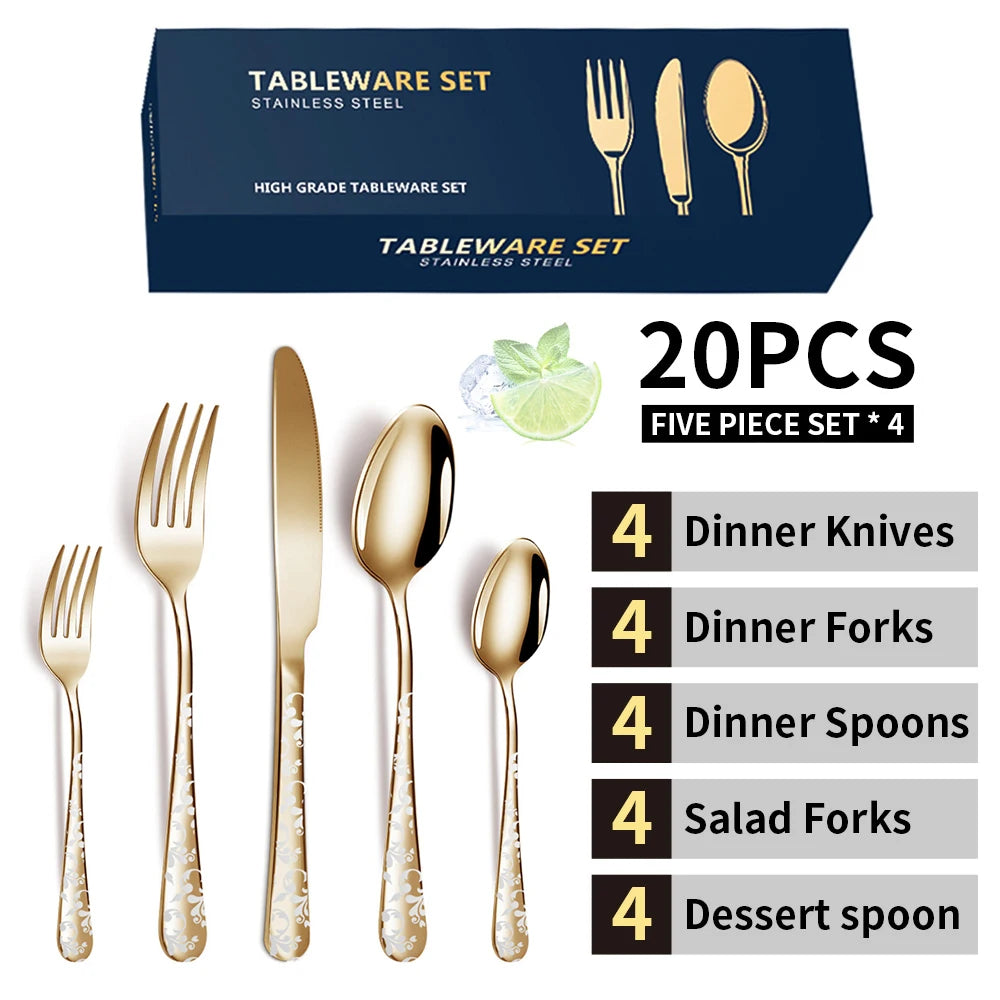 20 stuks bestek set ziflo