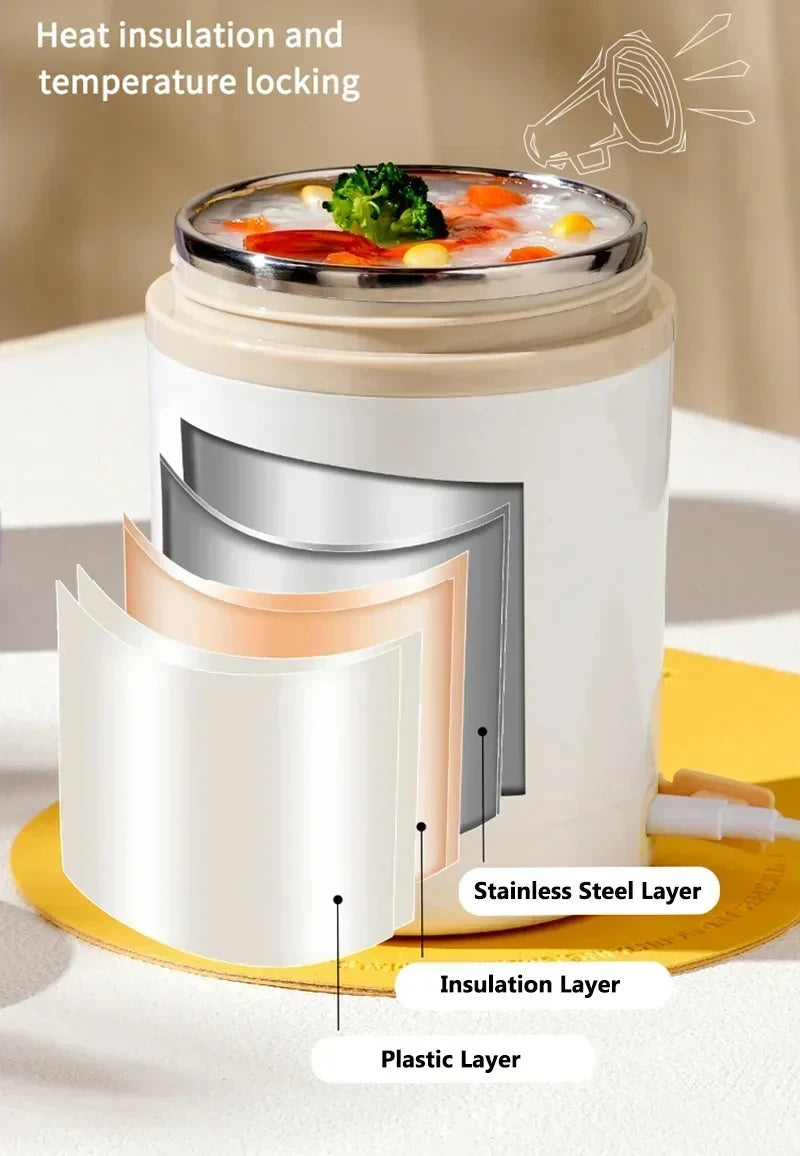 600ML USB Electric Heating Lunch Box