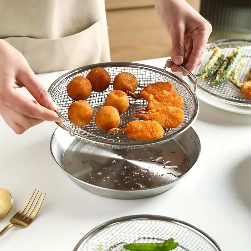 stainless steel frituur vergiet