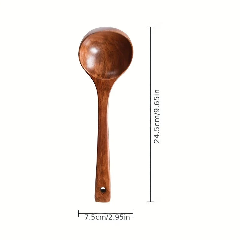 houten soep opscheplepel