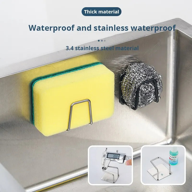 stainless steel sponsje houder