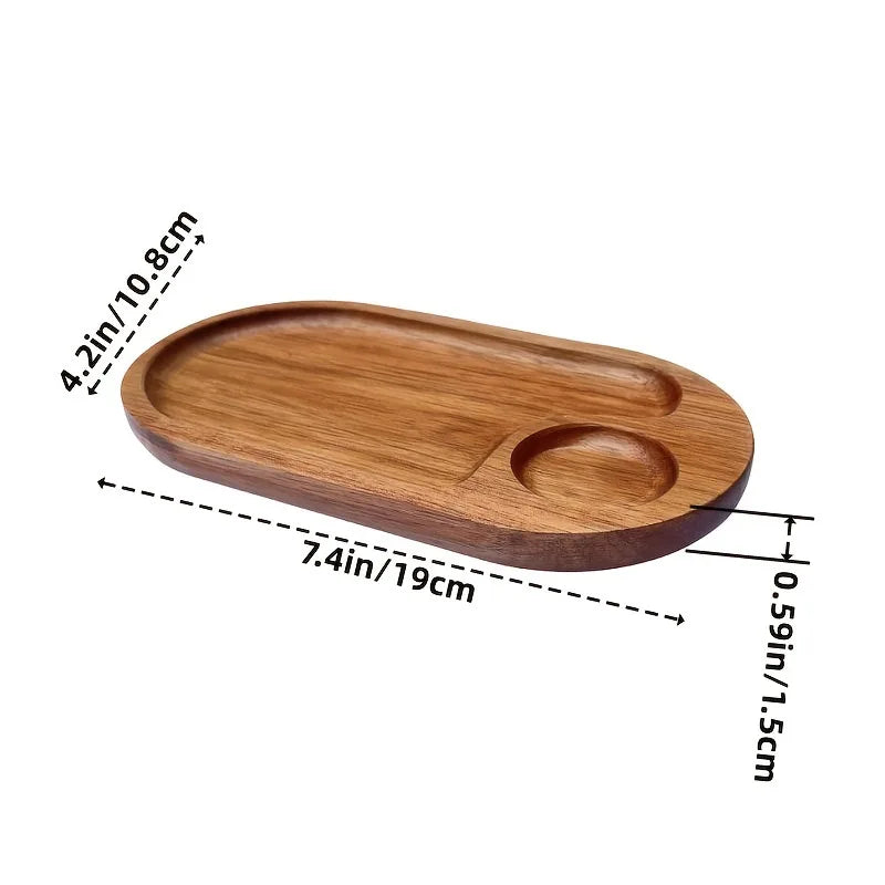 houten snack tray