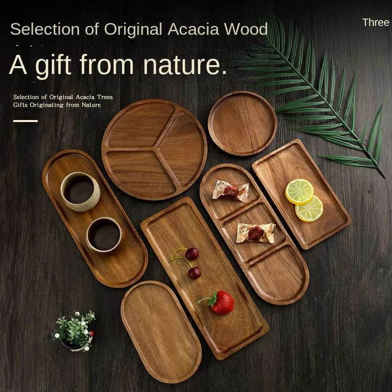 houten snack tray