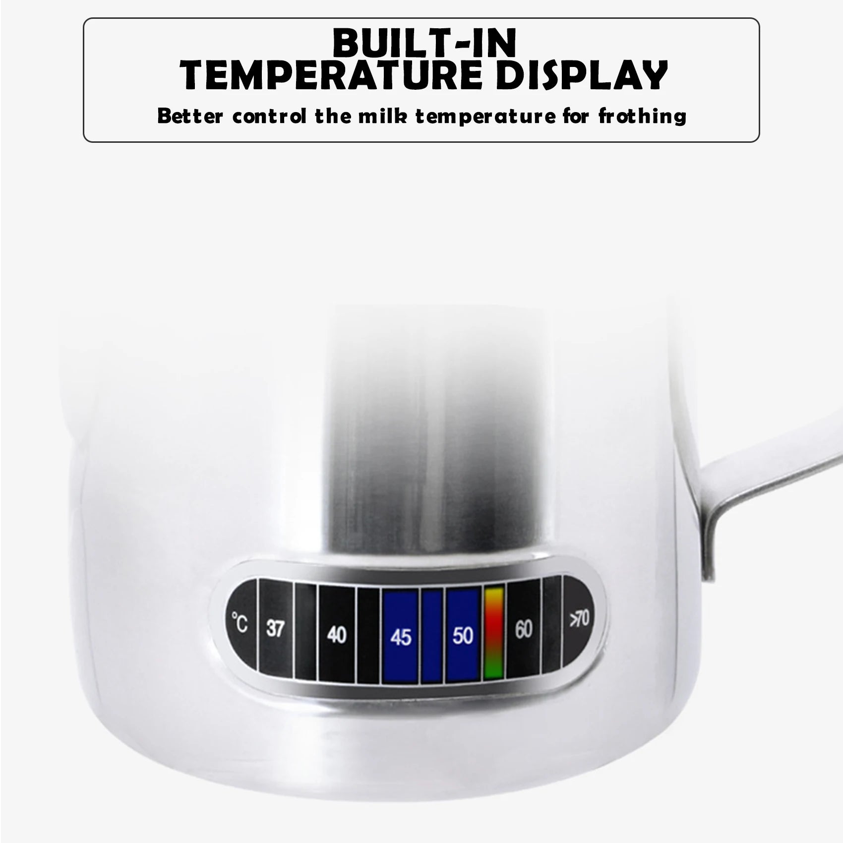 melk kannetje met thermometer