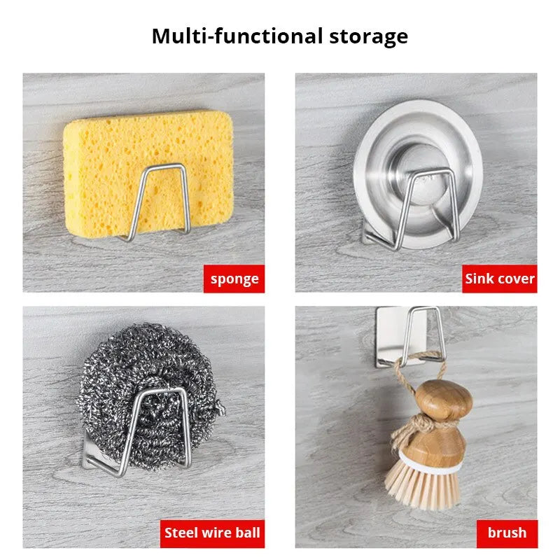 stainless steel sponsje houder